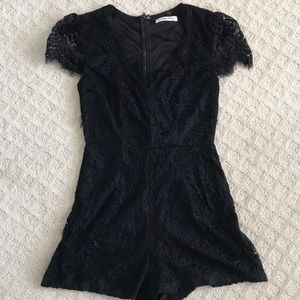 LF Black Lace Romper